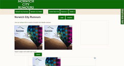Desktop Screenshot of norwichcityrumours.co.uk